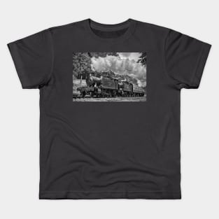 Two GWR Prairies - Black and White Kids T-Shirt